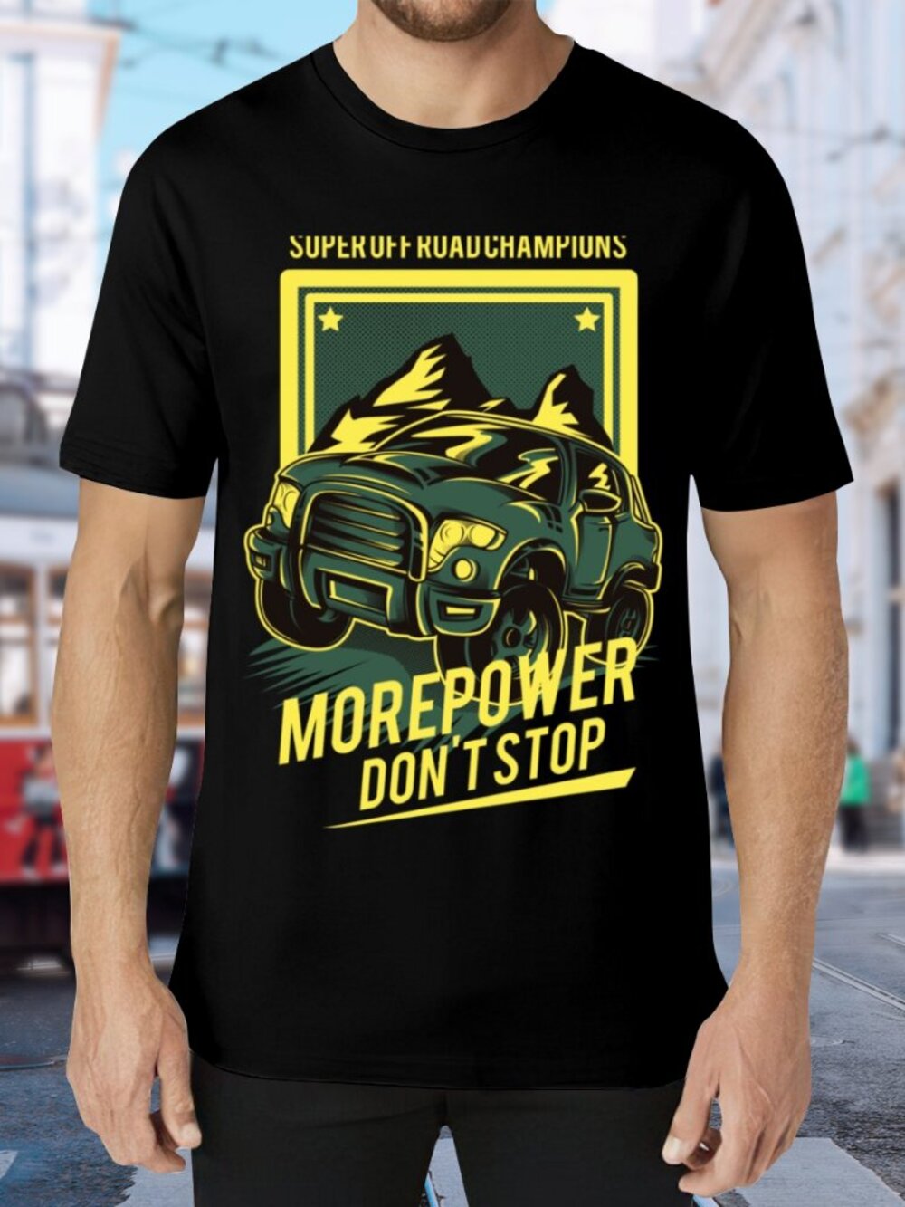 MorePower Graphic Short Sleeve Tee - Black